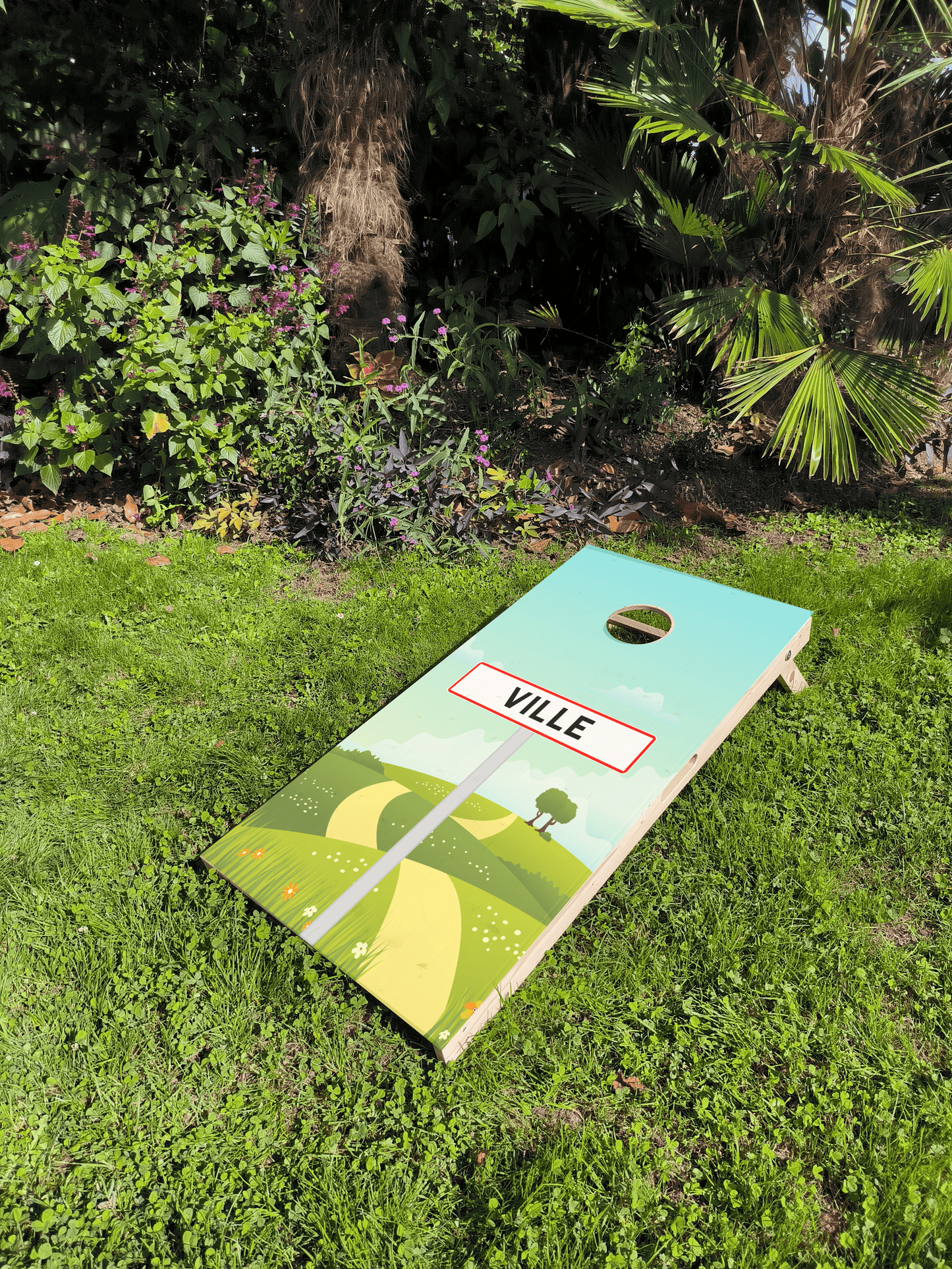 Cornhole - Panneau de ville personnalisable